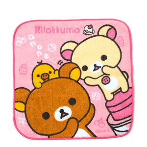 Rilakkuma Petite Towels Pink Rilakkuma