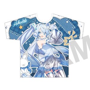 Snow Miku x Hirohako Full Graphic T-shirt Hirohako - Art by Kiya Machi