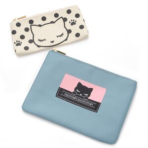 Hyokkori Pooh-chan Pouch Set Gray