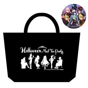 Hatsune Miku Halloween Mad Tea Party Lunch Tote Bag w/ Pin Badge