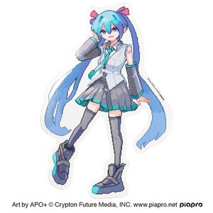 Hatsune Miku Large Sticker Art by APO+