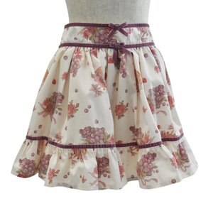 LIZ LISA Grape Rose Sukapan Skirt White