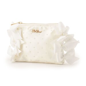 LIZ LISA Side Ribbon Pouch White
