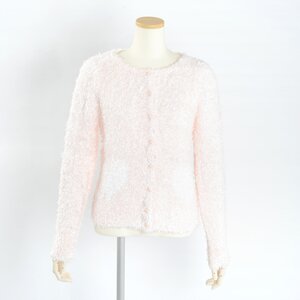 E Hyphen World Gallery BonBon Moco Moco Heart Cardigan Light Pink