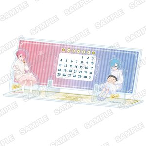 Re:ZERO -Starting Life in Another World- Acrylic Perpetual Calendar: Re:ZERO -Starting Life with Ram and Rem's Birthday Celebration 2026 Ver. [Pre-order]