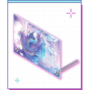 Needy Streamer Overload Moon-Rainbow Butterfly A4 Acrylic Panel