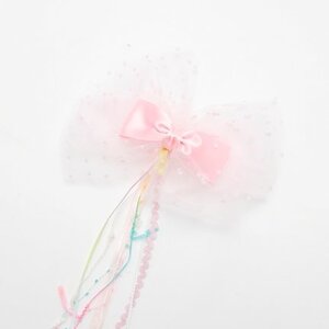 Swankiss Baby Ribbon Barrettes Pink