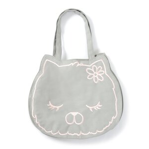 Oshamana Mie-chan Canvas Tote Gray