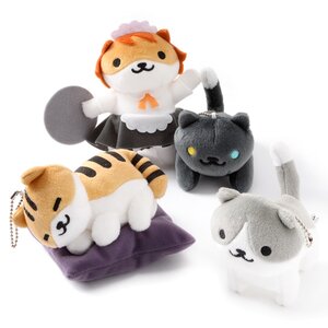 Neko Atsume Big Ball Chain Plush Collection Vol. 6 Set of All 4