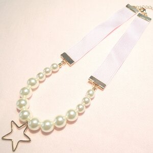 KOKOkim Pearl Star Necklace Pink