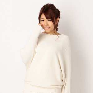 LIZ LISA Dolman Knit Shirt White