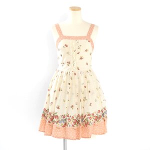 OLIVE des OLIVE Strawberry Print Dress Pink