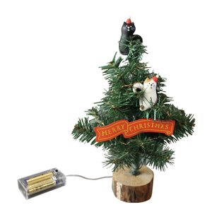 concombre Christmas Decoration Cats Climbing Christmas Tree LED Light Set