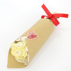 Flower Bouquet Socks White x Yellow