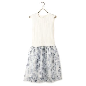 LIZ LISA Combining Tulle Dress White