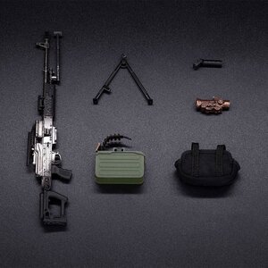 WM-05A General-Purpose Machine Gun PKM Equipment Set (Black) 1/12 Scale Action Figure Accessory [Pre-order]