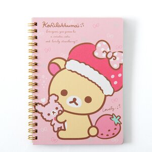 Minna Ichigo ni Naare Korilakkuma B6 Spiral Notebooks Pink