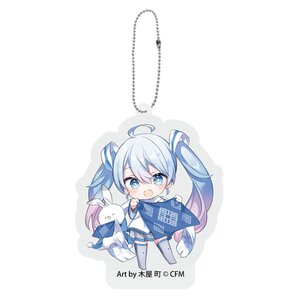 Snow Miku x Hirohako Fluffy Felt Keychain Collection Hirosaki Kogin-sashi Art by Kiya Machi