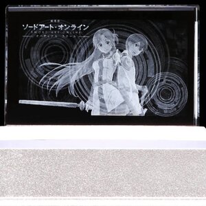 Sword Art Online the Movie Ordinal Scale Kirito and Asuna Premium Crystal /w Serial Number