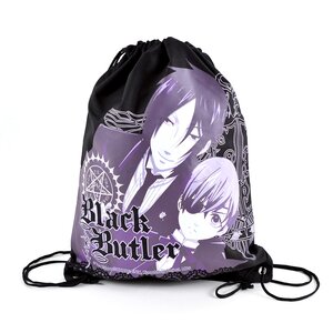 Black Butler Group Drawstring Bag
