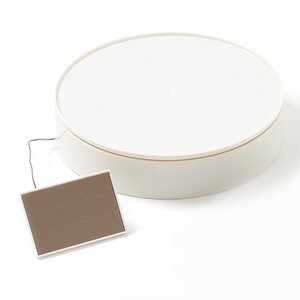 Solar-Powered Display Turntable Ver. 2 White