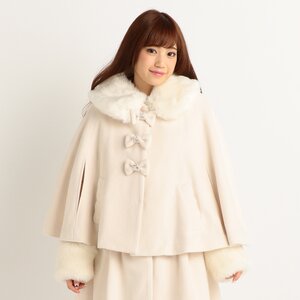 LIZ LISA 5-Way Poncho Style Coat White