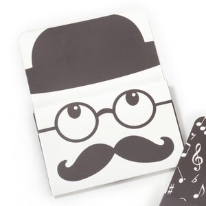 HOUSO Paper Card Case Moustache
