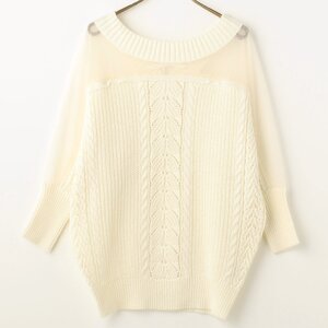LIZ LISA Dolman Knit Top White