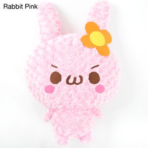 Kaomojin Usamimi & Nekomimi Mega Big Plushies Rabbit Pink