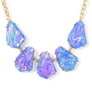 Abstract Shape Necklace Multicolored