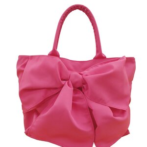 pink trick Wraparound-Style Ribbon Tote Pink