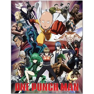 One-Punch Man Group Sublimation Throw Blanket