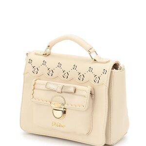 LIZ LISA Scallop-Edged Mini Bag Ivory