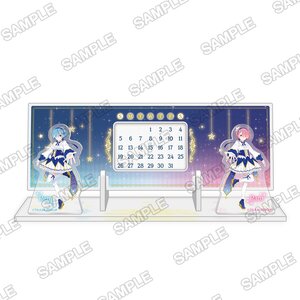 Re:Zero -Starting Life in Another World- Acrylic Perpetual Calendar Re:Zero -Starting Life with Ram and Rem- Birthday Life 2025 Ver. [Pre-order]