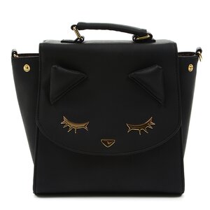 Pooh-chan Tail 3-Way Mini Backpack Black