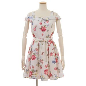 LIZ LISA Vintage Flower Pattern Dress White