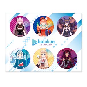 hololive English Pin Badge Set A: Myth + IRyS
