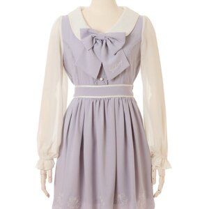 LIZ LISA Scalloped Cherry Dress Blue