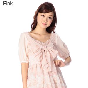 LIZ LISA Tea Floral Top Pink