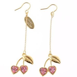Honey Salon Honey Cherry Earrings Pink