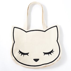 Osumashi Pooh-chan Canvas Tote Bags Ivory