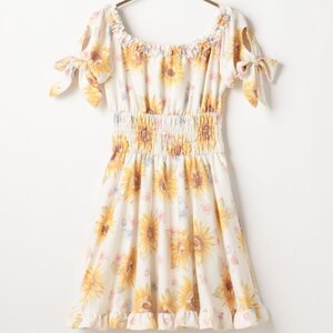 LIZ LISA Sunflower Dress White