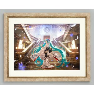 Korin Kimono Miku Reproduction Print (A3)