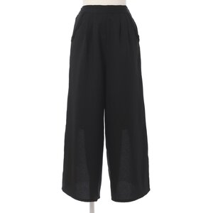 LIZ LISA Sheer Polka Dot Wide Pants Black