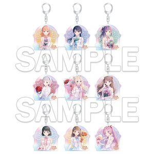 Love Live! Hasu no Sora Jogakuin School Idol Club Tradable Aurora Acrylic Keychain Ver.AURORA FLOWER (1 Piece) [Pre-order]