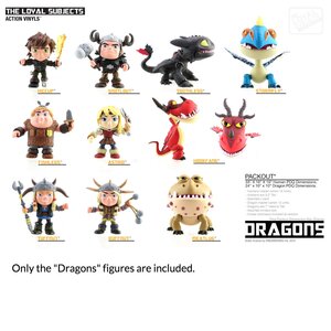 How To Train Your Dragon  6" Action Vinyls - Dragons (Include LED and SFX)