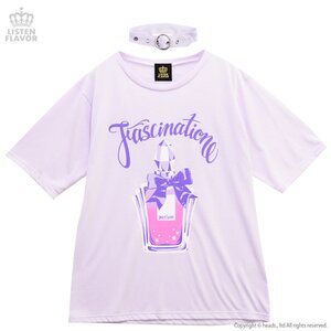 LISTEN FLAVOR Fascination Perfume Cutsew w/ Choker Lavender