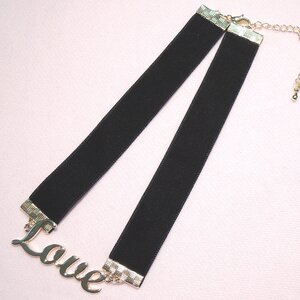 KOKOkim Love Velour Choker Black