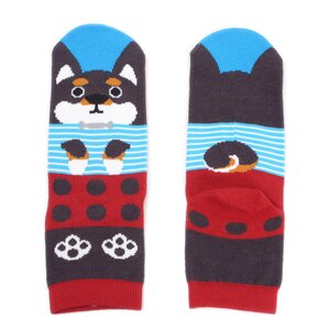Nagomi Modern Women's Dog Socks Kuro Shiba