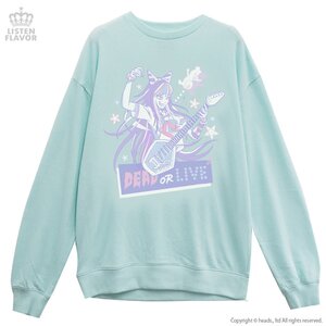 LISTEN FLAVOR Danganronpa Dead or Live Ibuki Mioda Sweatshirt Mint